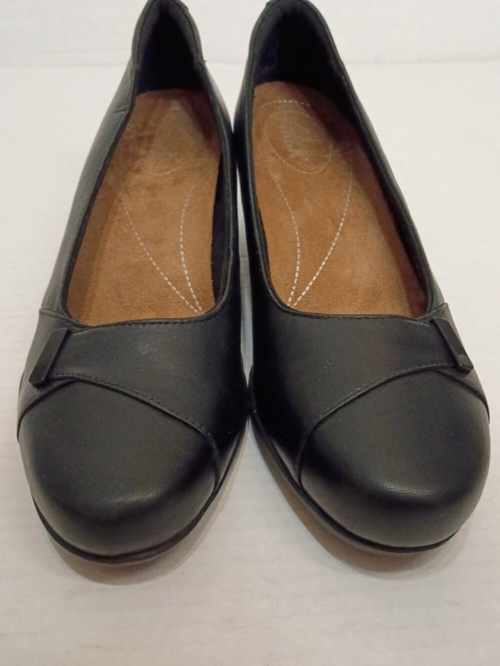 Clarks Artisan Rosalyn Belle Black Leather Pumps Women’s Size 9M - Picture 2 of 11